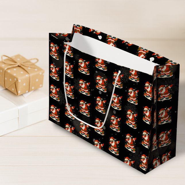 Sacola Para Presentes Grande 67 Meme Six Seven Bruh Funny Christmas 6 7 (Criador carregado)