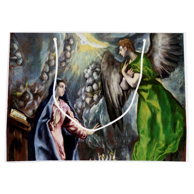 Sacola Para Presentes Grande A Anunciação, El Greco (Frente)