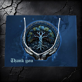 Sacola Para Presentes Grande A Árvore Celta Mística da Vida