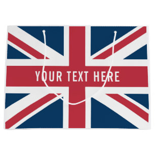 Sacola Para Presentes Grande A bandeira britânica Union Jack