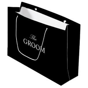 Sacola Para Presentes Grande A bolsa de presente preto