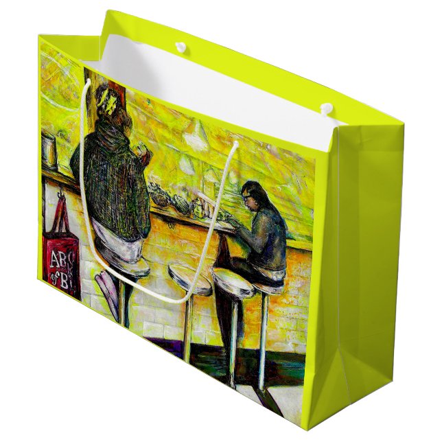 Sacola Para Presentes Grande A Day Off from Crazy (Frente inclinada)