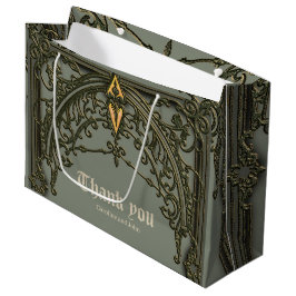 Sacola Para Presentes Grande A flor vermelha, a flor da afeição