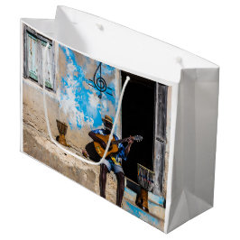 Sacola Para Presentes Grande A música é o remédio da mente