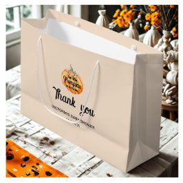 Sacola Para Presentes Grande A Pequena Abóbora está a caminho do Chá de fraldas