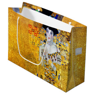 Sacola Para Presentes Grande A Senhora do Dourado, Gustav Klimt