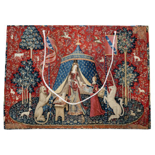 Sacola Para Presentes Grande A Senhora e o Unicórnio, Para o meu único desejo