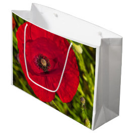 Sacola Para Presentes Grande A série de papoila nº 2