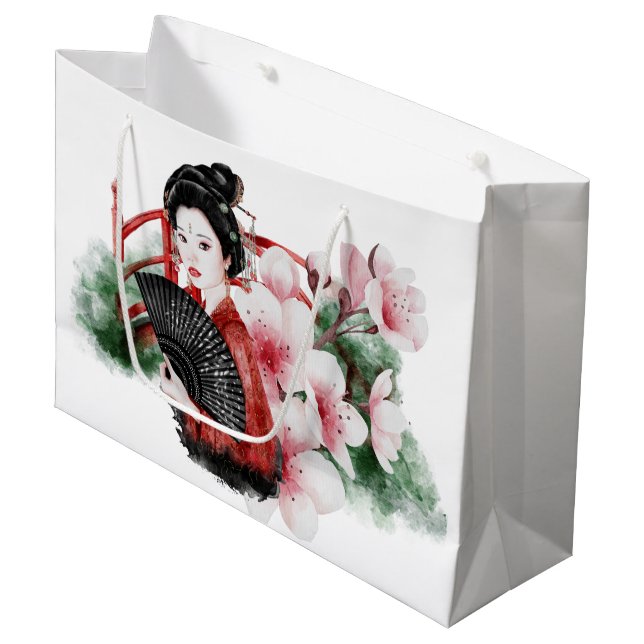 Sacola Para Presentes Grande A Série Okinawa Design 38 (Frente inclinada)