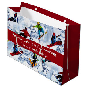 Sacola Para Presentes Grande A snowboarding não é tudo