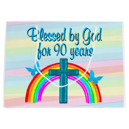 SACOLA PARA PRESENTES GRANDE ABATIDO POR DEUS POR 90 ANOS SACO DE PRESENTE