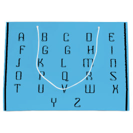 SACOLA PARA PRESENTES GRANDE ABC _BEAUTIFUL_BLACK_BLUE