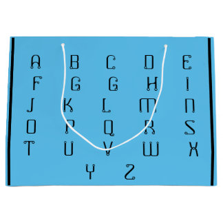 SACOLA PARA PRESENTES GRANDE ABC _BEAUTIFUL_BLACK_BLUE