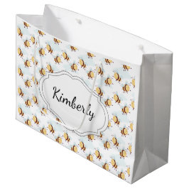 Sacola Para Presentes Grande Abeja Personalizada Bumble Bee