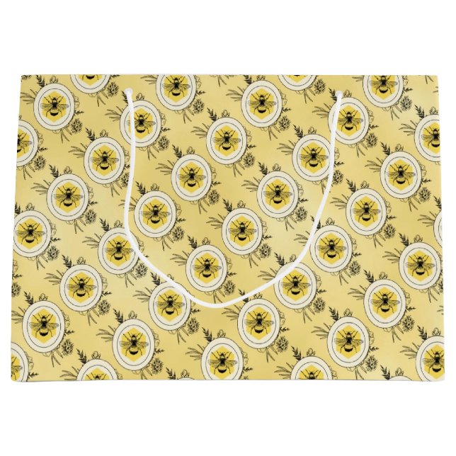 Sacola Para Presentes Grande Abelha (Frente)