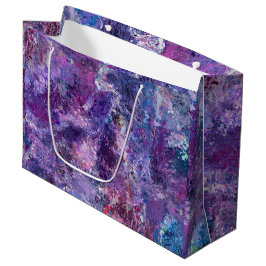 Sacola Para Presentes Grande Abstração violeta