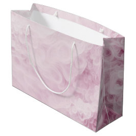 Sacola Para Presentes Grande Abstrato de Casamento Rosa Floral