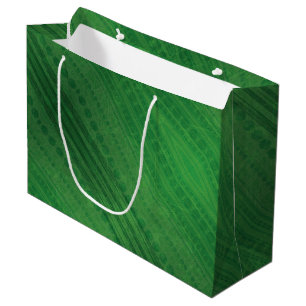 Sacola Para Presentes Grande Aceitação Padrão de Boho Eclético Verde