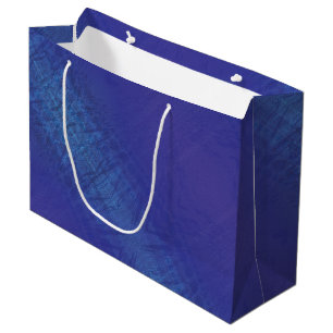 Sacola Para Presentes Grande Aceitação   Padrão de Chibori Azul Violeta