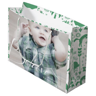 Sacola Para Presentes Grande Acredite no Magic Baby ou na mamãe para ser fotogr
