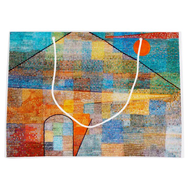 Sacola Para Presentes Grande Ad Parnassum, Paul Klee (Frente)