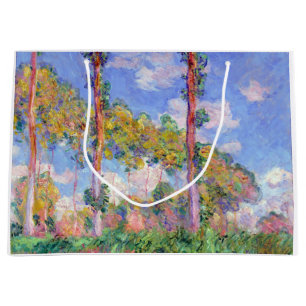 Sacola Para Presentes Grande Álamos ao Sol, Monet