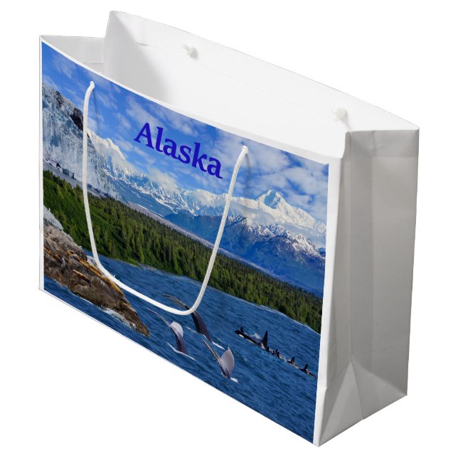 Sacola Para Presentes Grande Alaska (Frente inclinada)