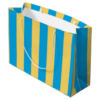 Sacola Para Presentes Grande Albatroz Azul e Amarelo Strike