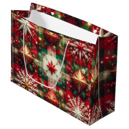 Sacola Para Presentes Grande Alegria de Natal