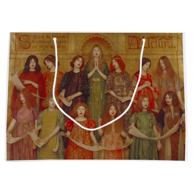 Sacola Para Presentes Grande Aleluia (por Thomas Cooper Gotch) (Frente)