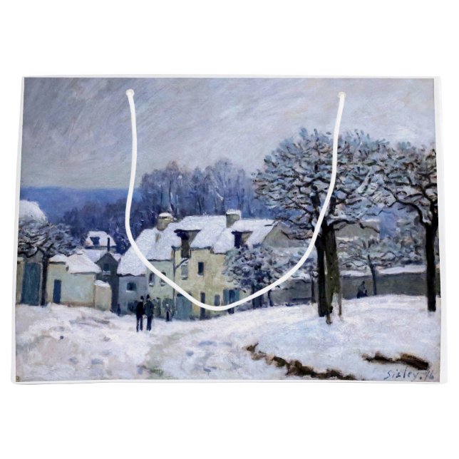 Sacola Para Presentes Grande Alfred Sisley - Coloque Chenil em Marly, Efeito da (Frente)