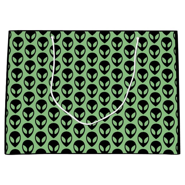 Sacola Para Presentes Grande Alienígena de espaço (Frente)