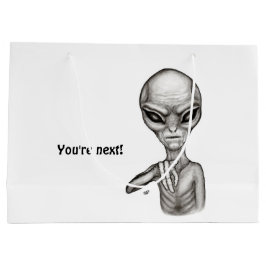Sacola Para Presentes Grande Alienígena ruim, você é a próxima!