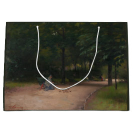 Sacola Para Presentes Grande Alimentação de Aves no Parque (por Paul Peel)