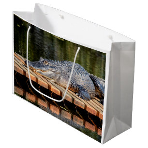 Sacola Para Presentes Grande Alligator no Parque Estadual da Vida Selvagem de H
