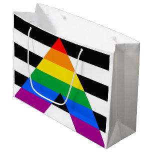 Sacola Para Presentes Grande Ally Pride Flag