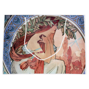 Sacola Para Presentes Grande Alphonse Mucha