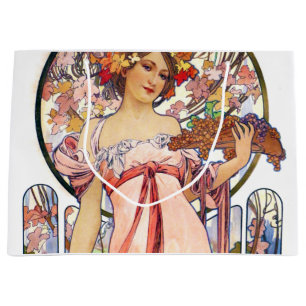 Sacola Para Presentes Grande Alphonse Mucha