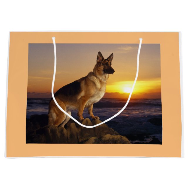 Sacola Para Presentes Grande Alsatian (Frente)