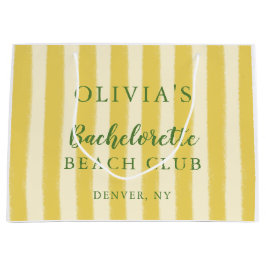 Sacola Para Presentes Grande Amarela e Verde Solteirona de Verão