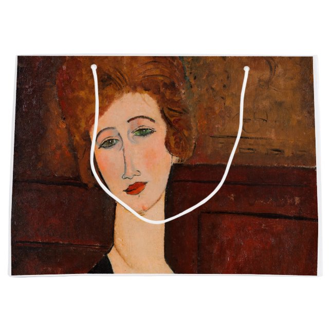 Sacola Para Presentes Grande Amedeo Modigliani - Retrato de uma Mulher (Frente)