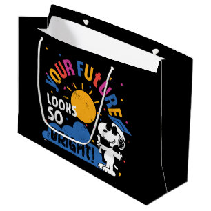 Sacola Para Presentes Grande Amendoins Snoopy Seu Futuro Parece Tão Brilhante