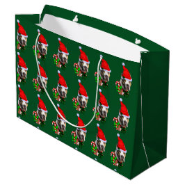 Sacola Para Presentes Grande American Pit Bull Terrier Natal