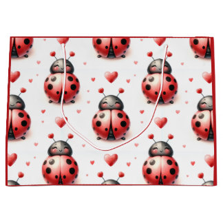 Sacola Para Presentes Grande Amor de Joaninha (personalizado)