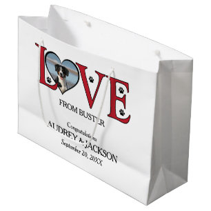 Sacola Para Presentes Grande Amor Do Seu Cachorro Casado Gift Bag