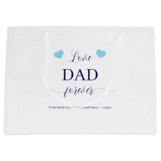 Sacola Para Presentes Grande Amor Personalizado Pai Para Sempre
