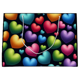 Sacola Para Presentes Grande Amor Vibrante