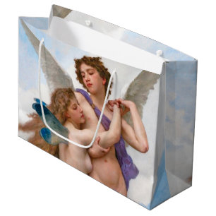 Sacola Para Presentes Grande Amour e Psyche, Bouguereau Large Gift Bag