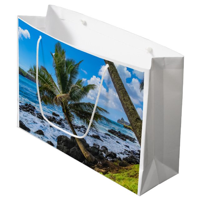 Sacola Para Presentes Grande Andando por aí... (Frente inclinada)