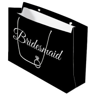 Sacola Para Presentes Grande Anel Bridesmaid
